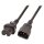 EFB Warmgerteverlngerung C14 180 - C15 180, schwarz, 2 m, 3 x 1,00 mm H05RN-F (Gummi)