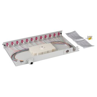 EFB Spleißbox LC 50/125Á OM4 ausziehbar, 48Pigtails abgesetz
