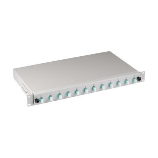 EFB Spleißbox LC 50/125Á OM3 ausziehbar, 12Pigtails / 6 Kupp