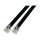 EFB Modularkabel schwarz, 2 x RJ11 (6/4) Stecker, 1:1, 0,2 m