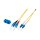 EFB Duplex Patchkabel LC-SC OS2 G652D 0,5m LSZH 2mm gelb
