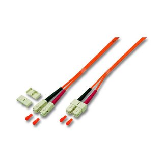 Duplex Patchkabel SC-SC OM2 2m LSZH 3mm orange