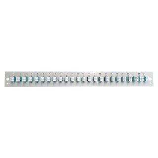 EFB Bestckte Frontblende mit 24 x LC Duplex Kupplung OM3, schwarz