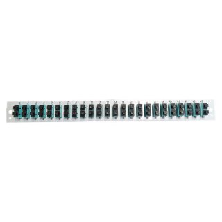 EFB Bestckte Frontblende mit 24 x SC Duplex Kupplung OM3 vertikal, schwarz
