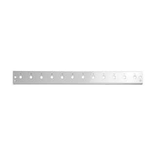 EFB Frontblende 24 x ST/FC (D-hole), grau