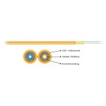 EFB 56202.1 I-V(ZN)H 2x1E9/125µ OS2 gelb OS2 Faser...