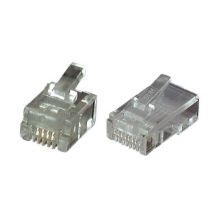 EFB 37516.1-100 Modular Stecker RJ11 E-MO 6/4 SR VPE100
