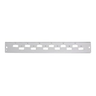 EFB Frontplatte 1HE 24SCs (24LCD) waagerecht versetzt RAL7035