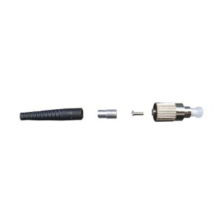 EFB Stecker FC MM 3,0mm Stecker (Metall) Knickschutz (schwarz)