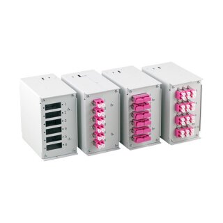 EFB Hutschienenbox Frontblende leer 1,7mm fr 6x SC-Simplex / LC-Duplex / E2000