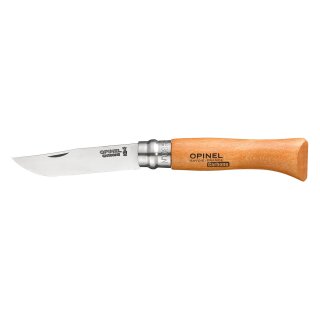 Taschenmesser No. 08 Carbonklinge mit Holzgriff