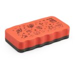 Whiteboard Schwamm magnetisch rot