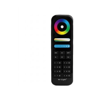 LED Fernbedienung RGB-WW (RGB-CCT) 8 Zonen black *Milight/Miboxer*