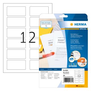 HERMA QR-Code Etik. A4 80x40 mm weiß 300 St.