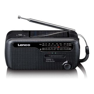 Lenco MCR-113BK Solar schwarz