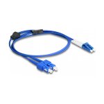 Delock LWL Kabel mit Metallarmierung LC Duplex zu SC...