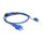 Delock LWL Kabel mit Metallarmierung LC Duplex zu SC Duplex Singlemode OS2 1 m