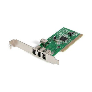 STARTECH.COM 4 port PCI 1394a FireWire Adapter Card - 3 External 1 Internal