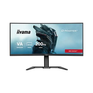 86,0cm/34" (3440x1440) iiyama G-Master GCB3484WQSU-B2 21:9 UWQHD VA 0,6ms 200Hz HDMI DisplayPort USB VESA Speaker HDR Black