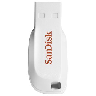 STICK Sandisk  Cruzer Blade - USB-Flash-Laufwerk - 16 GB - USB 2.0 - wei