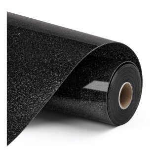 LOKLiK Plotterfolie Glitzer - Schwarz - 30,5 x 90 cm