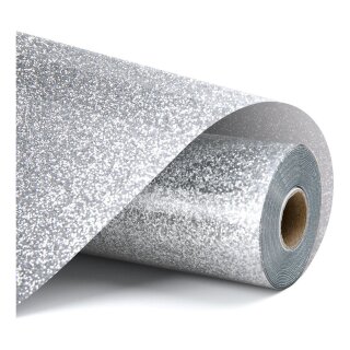 LOKLiK Plotterfolie Glitzer - Silber - 30,5 x 90 cm