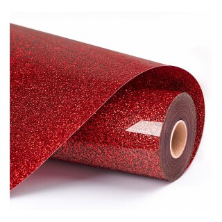LOKLiK Plotterfolie Glitzer - Rot - 30,5 x 90 cm