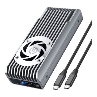 GRAUGEAR externes Gehäuse M.2 NVMe mit Lüfter 20Gbit