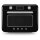 COF01BLEU Mini-Backofen Vintage, schwarz