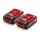 Akku Power-X-Change TWIN-PACK 18Volt 4,0Ah (rot/schwarz, 2 Stck, ohne Ladegert)