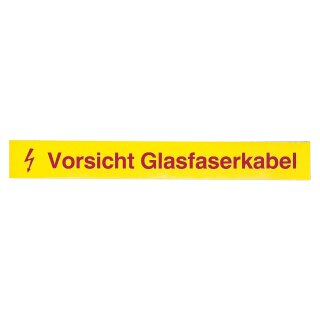 EFB 80361.1-50 LWL Kennzeichnungs- streifen Vorsicht Glasfaserkabel VPE50