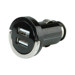 VALUE USB Charger mit KFZ-Stecker, 2 Port, 10W
