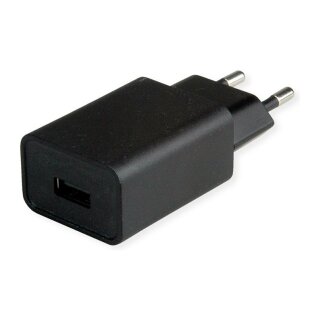 VALUE USB Charger mit Euro-Stecker, 1-Port (Typ-A), 12W