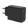 VALUE USB Charger mit Euro-Stecker, 3-Port (Typ-A, 2x Typ-C), 65W, GaN