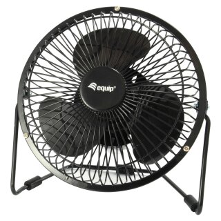 Equip 6" Tischventilator USB Ultra Quiet 0.15m schwarz