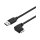 StarTech Slim Micro USB 3.0 Cable - M/M - Right-Angle Micro-USB - 0.5m 20in