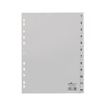 Zahlenregister A4 1-12 PP volldeck. grau