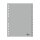 Zahlenregister A4 1-20 PP volldeckend grau