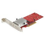 STARTECH.COM x8 Dual M.2 PCIe SSD Adapter PCIe 3.0 PCI...