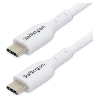 STARTECH.COM 2m USB-C Schnellladekabel USBC Kabel USB 2.0 Typ-C Laptop Ladekabel 60W Power Delivery USB-C auf USB-C Weiss