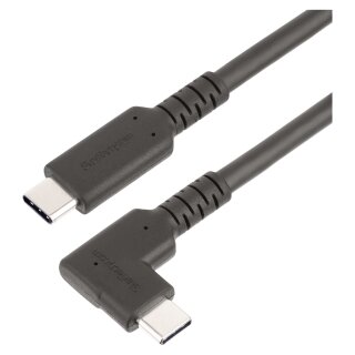 STARTECH.COM 2 m USB-C Kabel Gewinkelt 5Gbit/s USB C auf USB C Datenkabel/Monitor/Docking Station Kabel 4K 100W