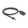 USB 5 Gbps Kabel USB Typ-A Stecker zu USB Typ-A Buchse zum Einbau mit M20 Gewinde und Verschlusskappe IP68 staub- und wasserdicht 50 cm schwarz