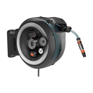 Akku-Wand-Schlauchbox PowerRoll XL 18V Set weiß 35 m