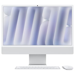 iMac Z1K1 59,62cm 23,5Zoll Standardglas M4 10C CPU/10C GPU/16C N.E. 32GB 2TB SSD Gbit Eth MM MaKey TID DE Silber