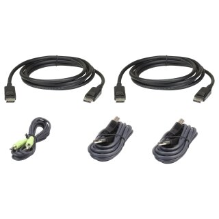 ATEN 2L-7D03UDPX5 USB DisplayPort Dual Display Secure KVM Kabel Set