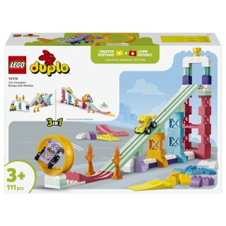 10478 DUPLO Town Kreative Sprungschanzen mit kleinen Flitzern 3-in-1-Set