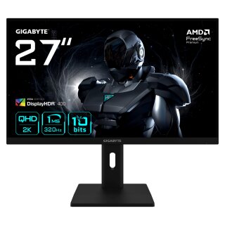 68,6cm/27" (2560x1440) GIGABYTE G27Q3 16:9 WQHD SuperSpeed IPS 1ms 320Hz HDMI DisplayPort USB HDR VESA Pivot