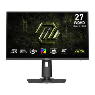 68,6cm/27" (2560x1440) MSI MAG 274QPFDE X32 16:9 WQHD Rapid IPS 1ms 320Hz HDMI DisplayPort VESA Pivot Black
