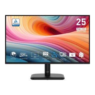62,2cm/24,5" (1920x1080) MSI PRO MP251LDE E2 16:9 FHD IPS 1ms 120Hz HDMI VGA VESA