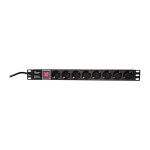 LogiLink 8-Fach Steckdosenleiste 19" 1HE mit 2m...